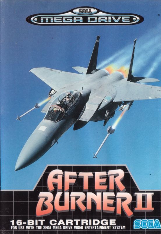 After Burner II box art for Sega Mega Drive